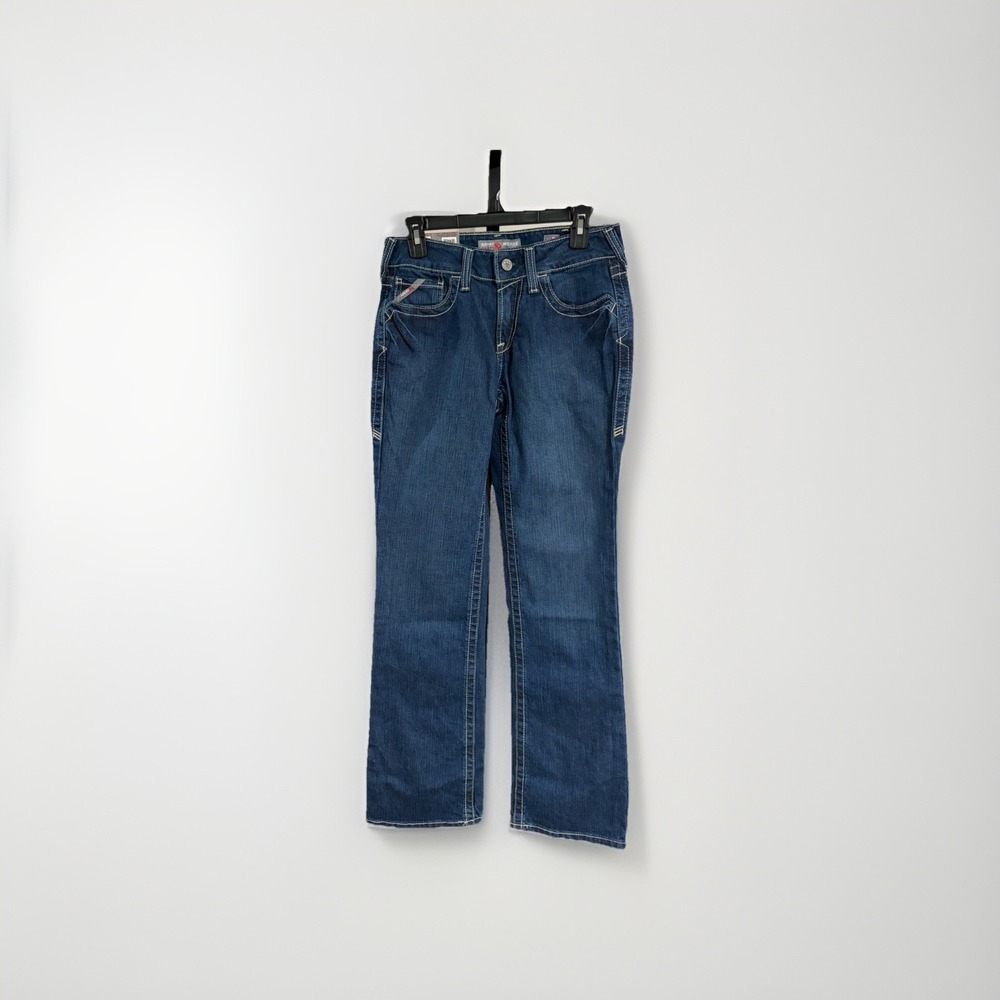 ARIAT work womens JEANS stretch Boot Cut 28R mid rise CAT 2 BRAND NEW C65